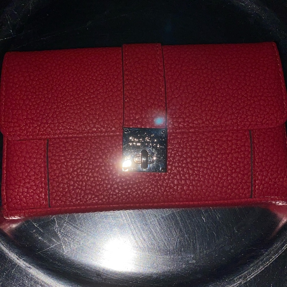 Red leather Wallet
